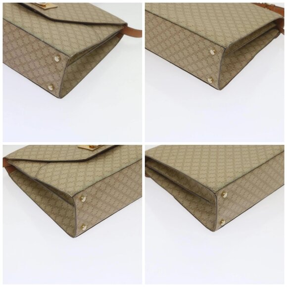 CELINE Macadam Canvas Shoulder Bag PVC Beige Brown Auth - Picture 16 of 16